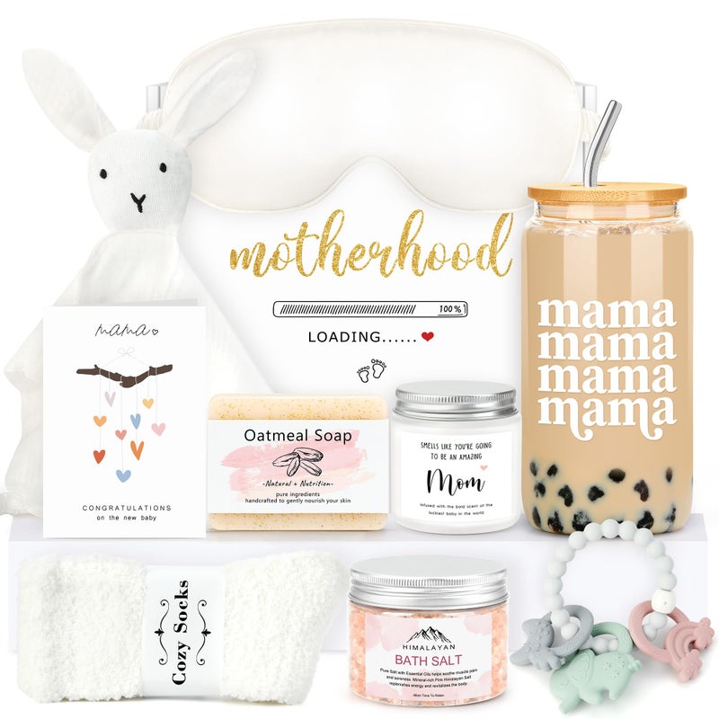 Launrada New Mom Care Package After Baby New Mom Gift Basket New Mom Gifts for Women After Birth Postpartum Gifts for Mom Baby Shower Gifts for Mom Cool Gifts for New Mom First Time Mom Gifts New Mom Gift Set - Image 1